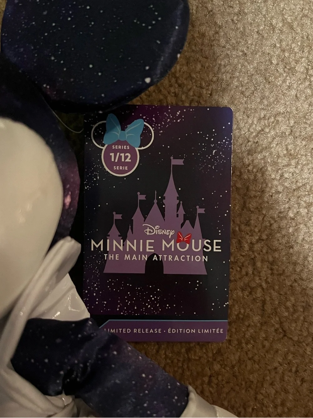 The Main Attraction Disney Minnie Mouse Space Mountain Plush 🤍💜🤍